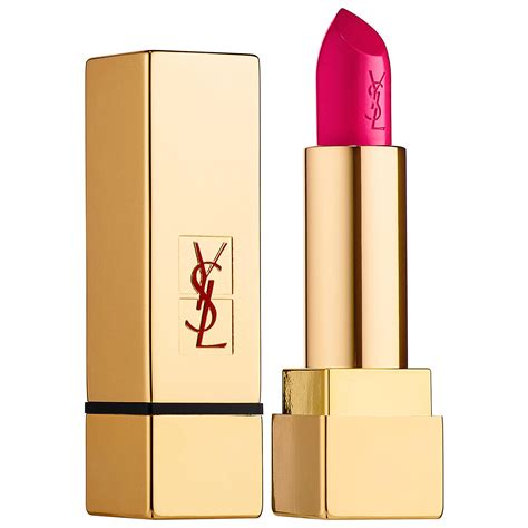 ysl rouge pur couture lipstick in 7 le fuchsia|YSL rose celebration lipstick.